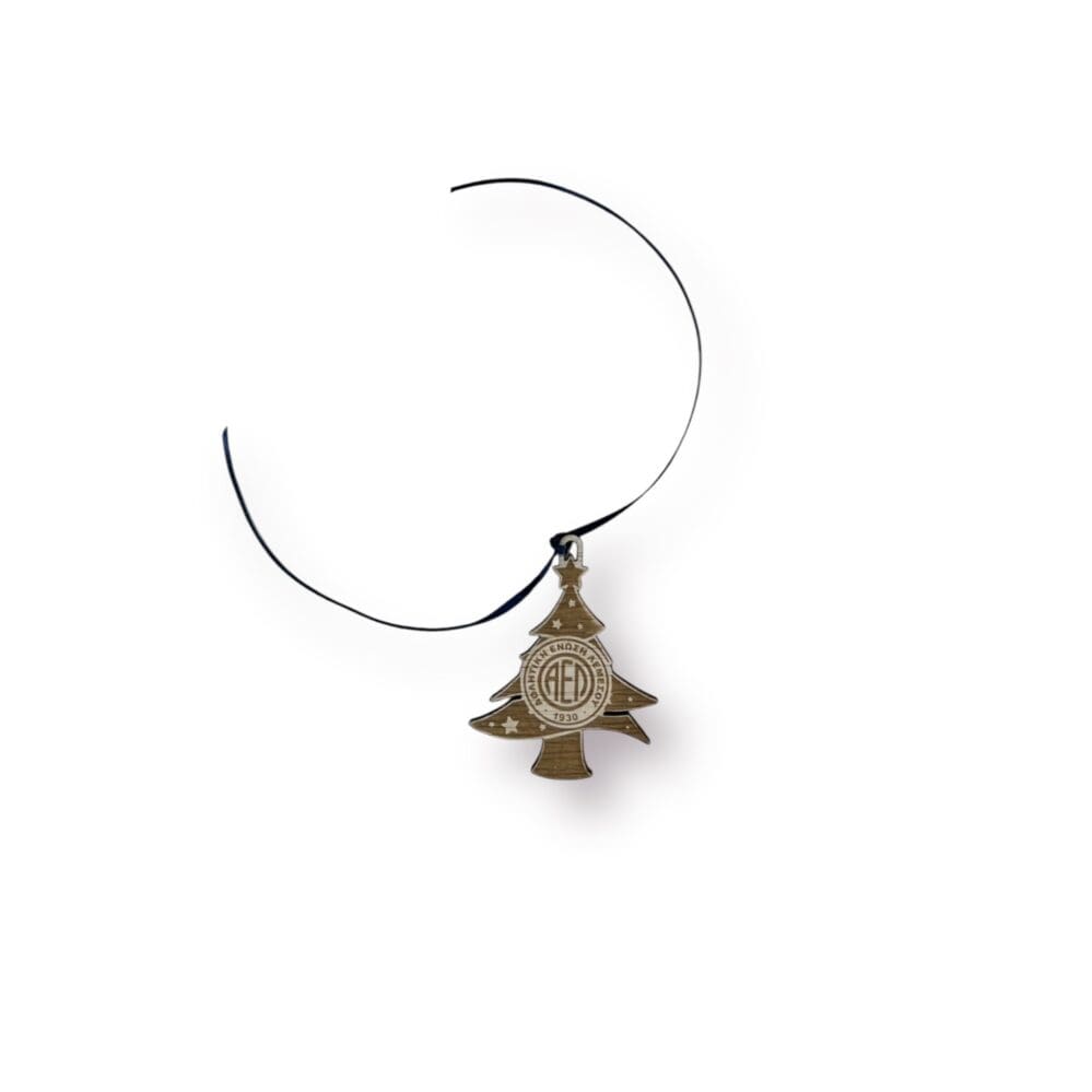 Christmas wooden ornament (tree)